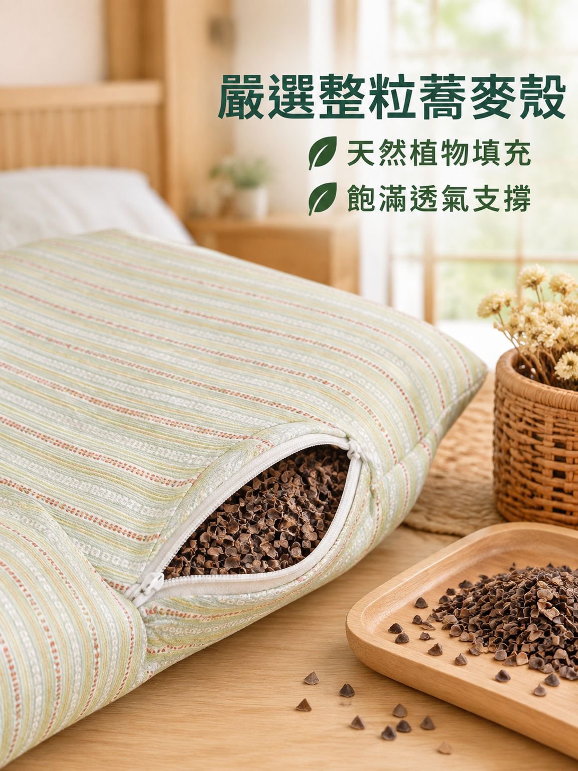 蕎麥殼枕頭