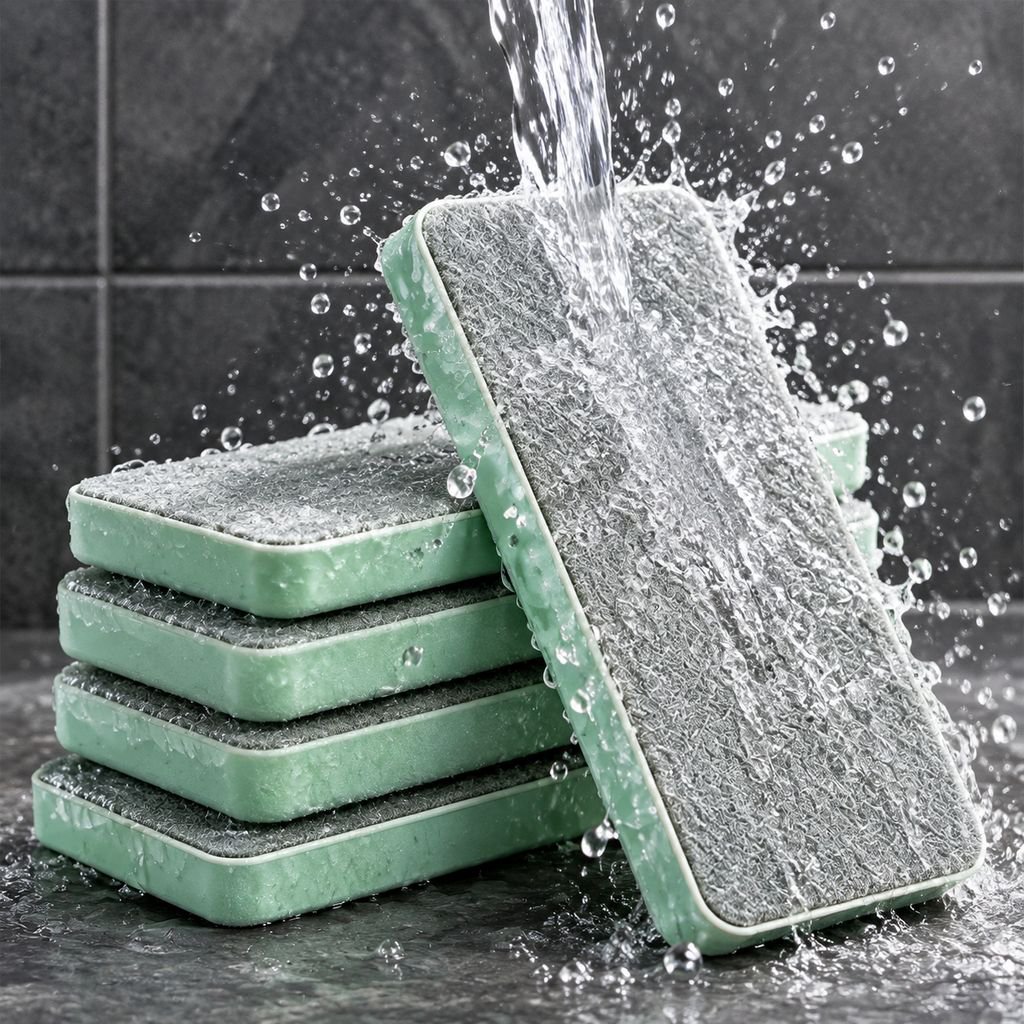 Powerful Water Scale Cleaning Pad - For Bathroom Glass, Mirror, Tile, and Stains