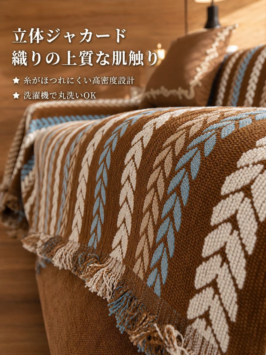 レトロスタイルソファカバー