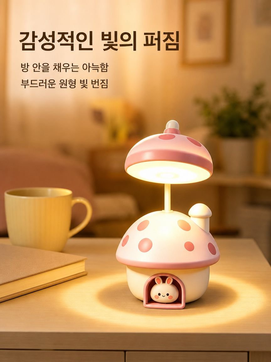 어린이 방에 어울리는 토끼 조명