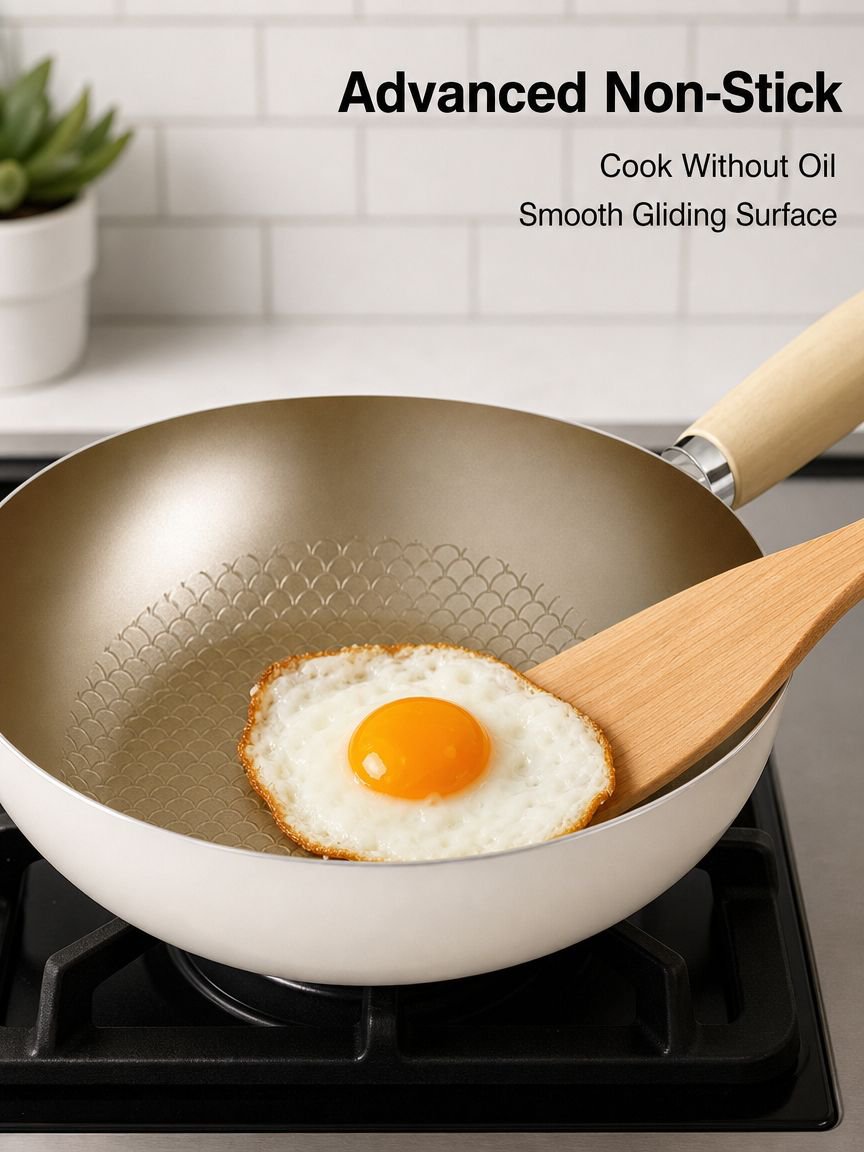 White Ceramic Non-Stick Skillet