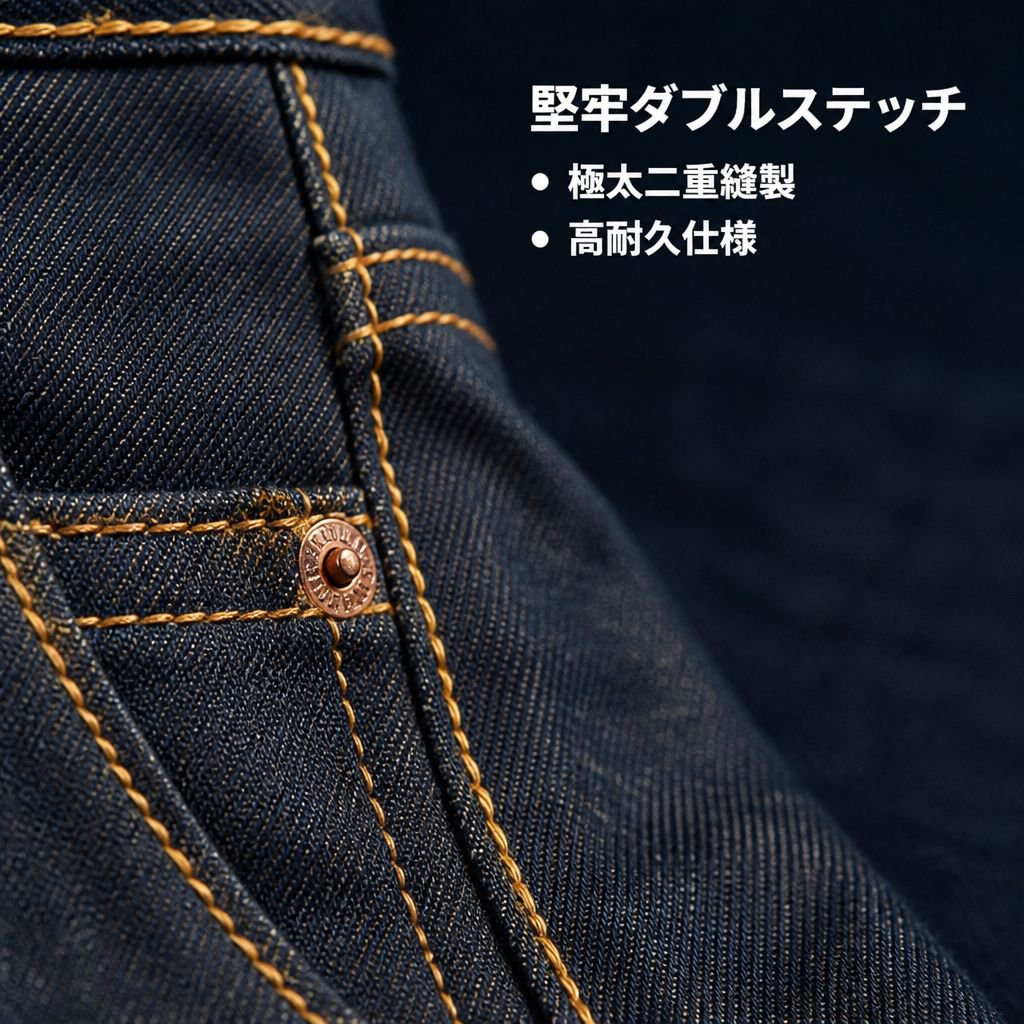 2026春新作 メンズ リジッド 原色 ルーズ ストレート ワイドデニム アメカジ カーブパンツ ジーンズ