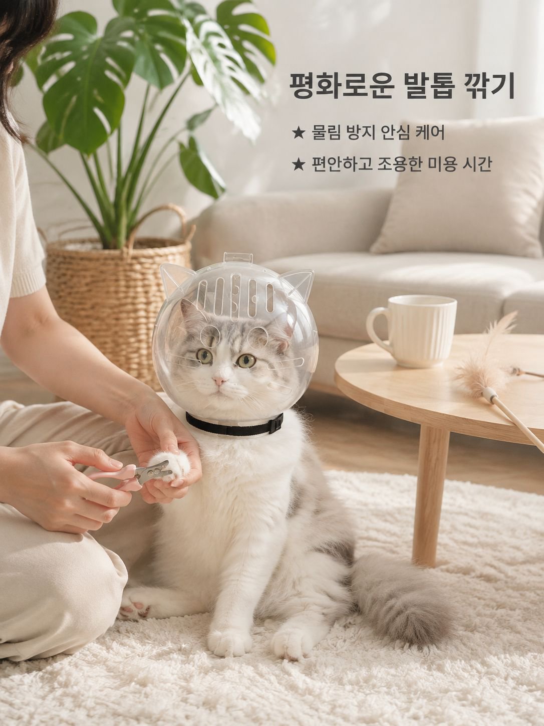 고양이 머리 보호套, 방어용 원형 목걸이 