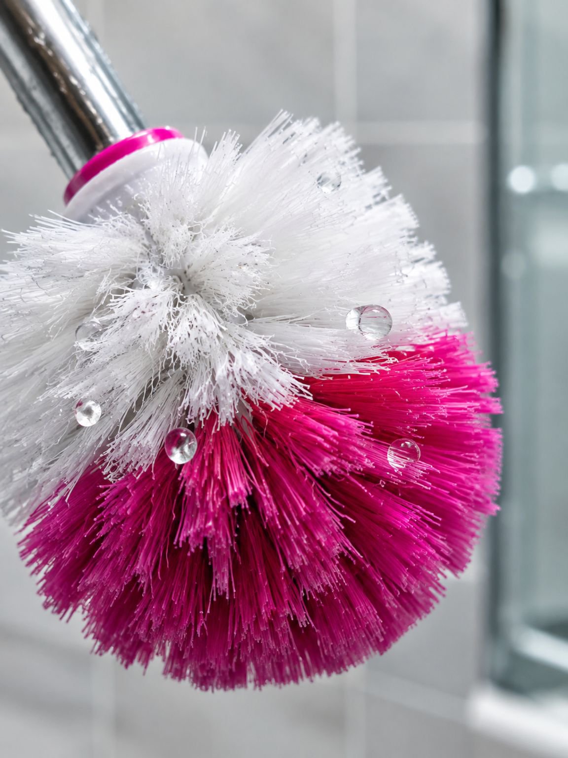 Base élégante et stable de la brosse WC en acier inoxydable