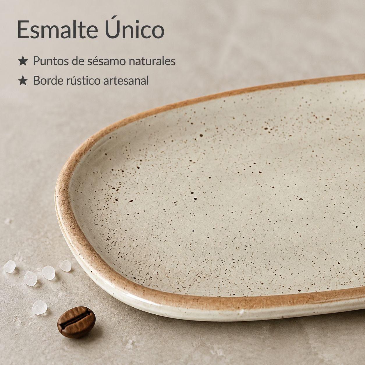 Plato Ovalado de Cerámica Retro Estilo Japonés