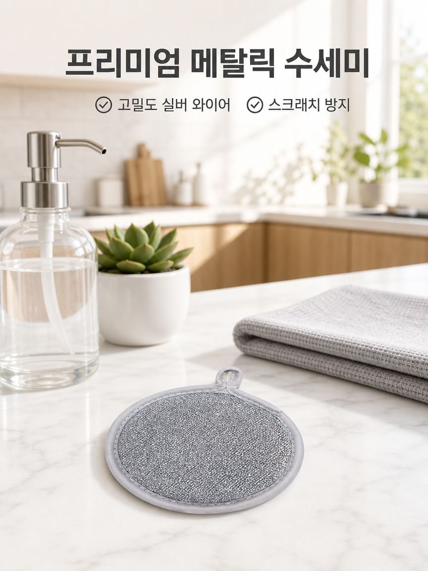 양면 설거지 스펀지