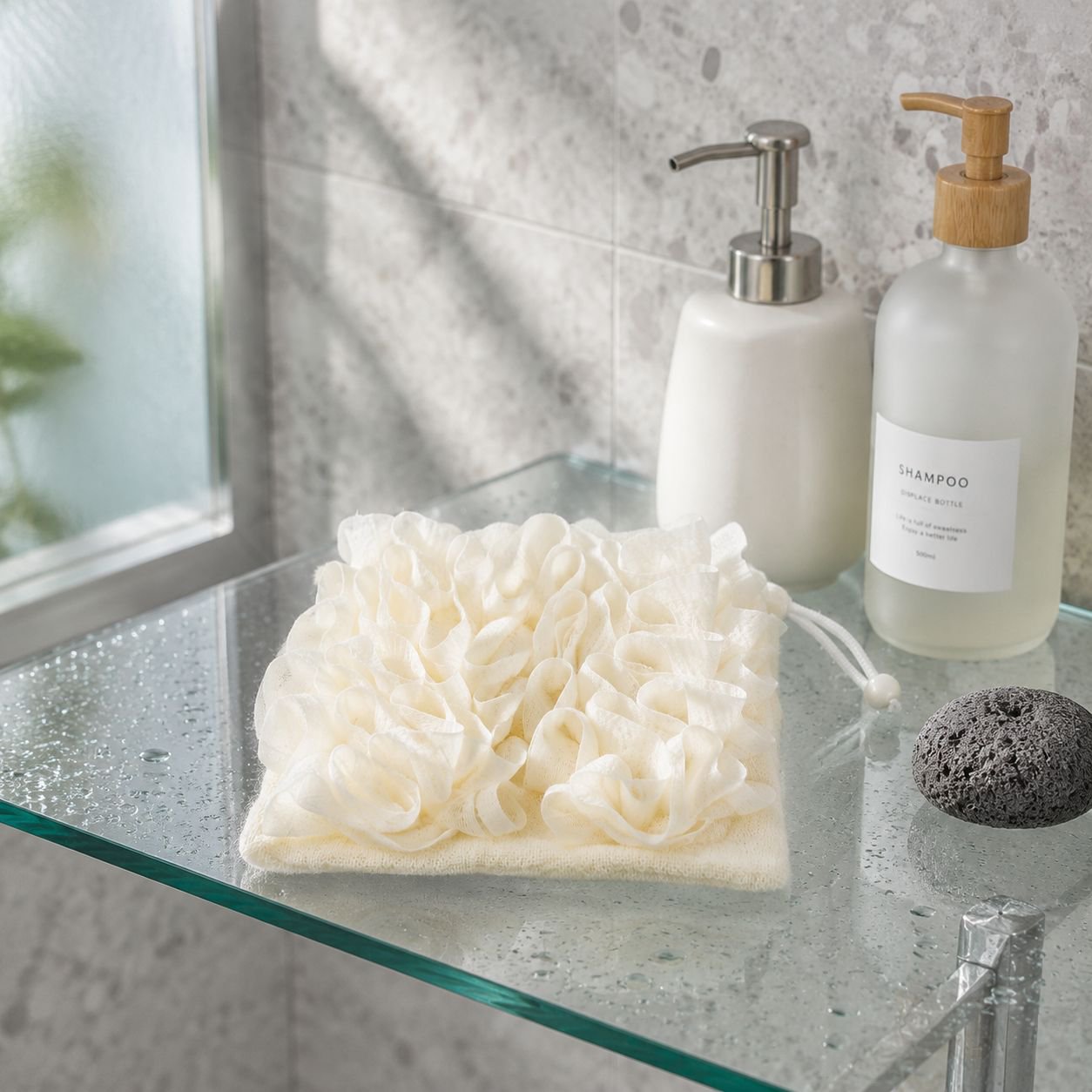 2-in-1 Bath Towel for Bathroom
