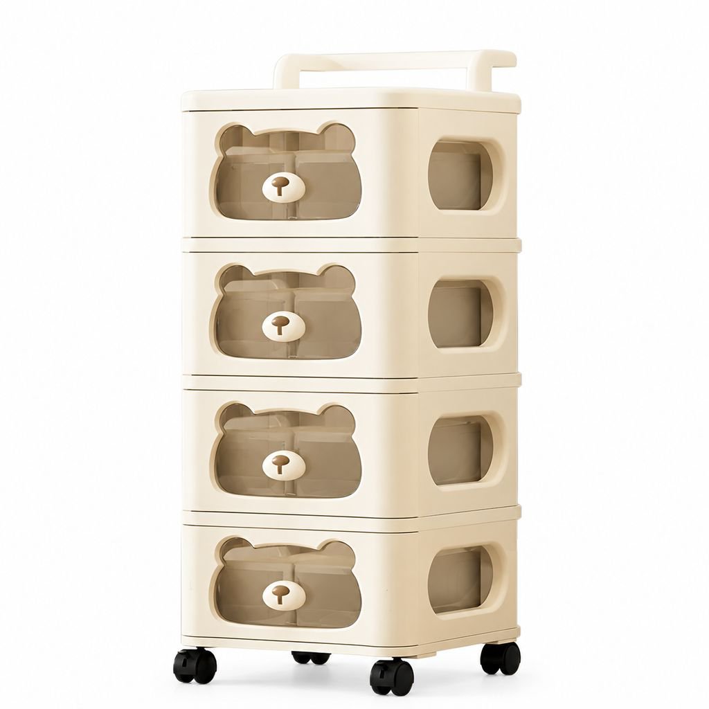 Mehrschichtiges Lagerregal Multifunktions-Haushaltslagerschrank Wohnzimmer Kinderspielzeugschrank Ba