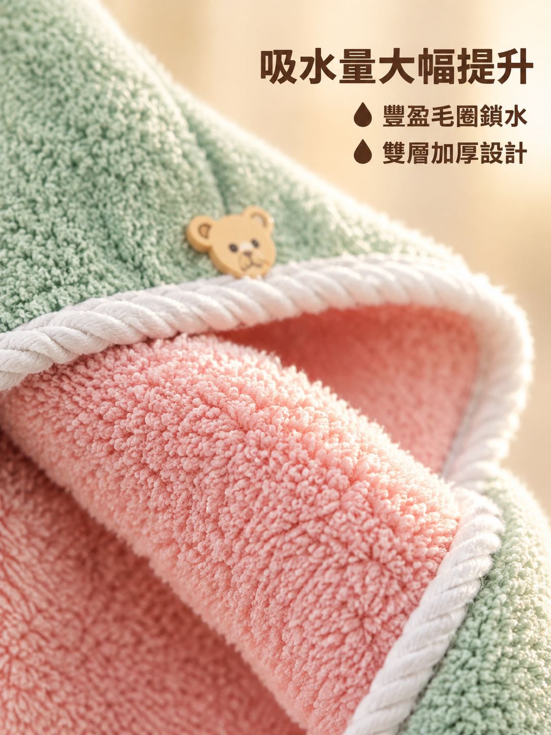 加厚乾髮帽
