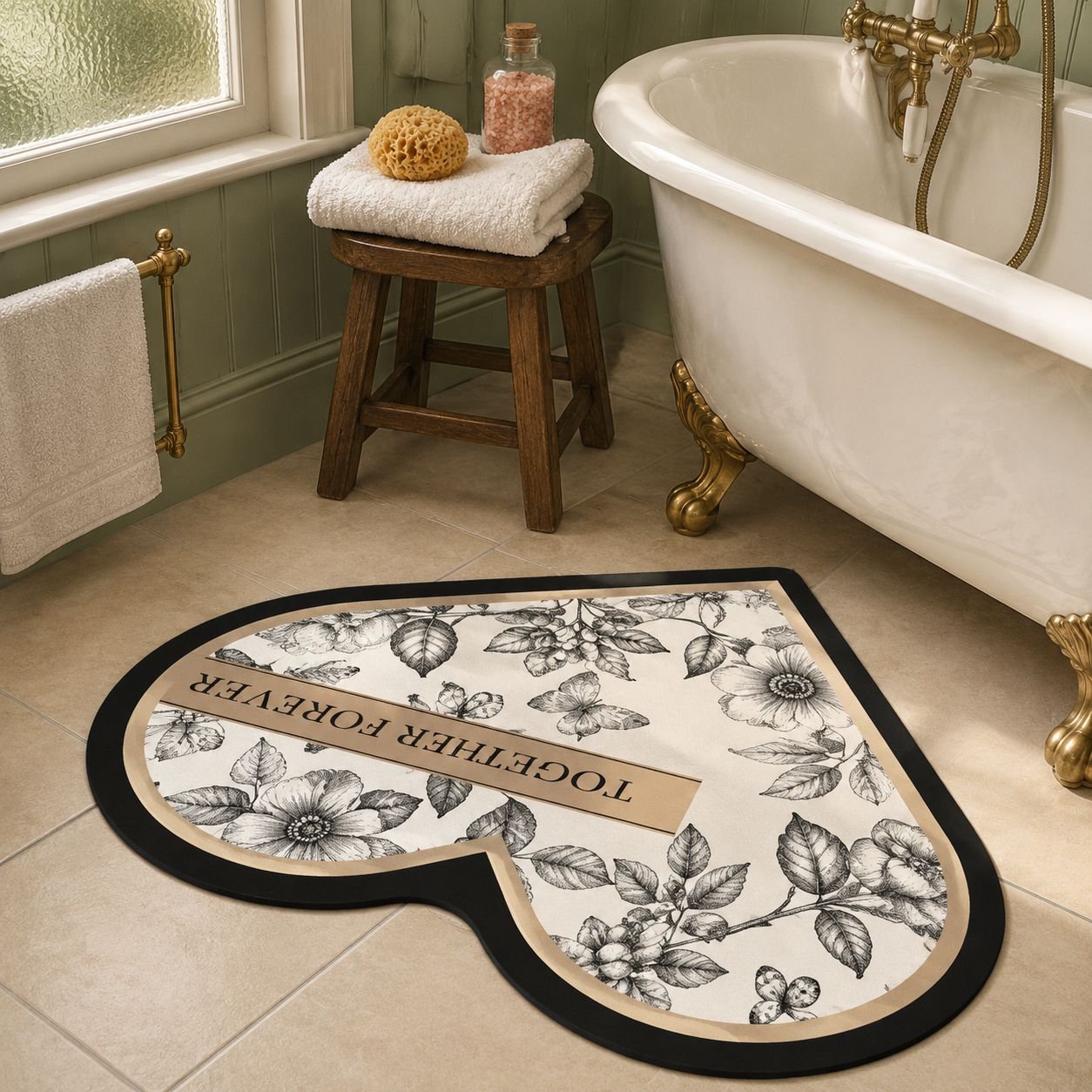 Luxury Diatom Mud Absorbent Bathroom Mat, Non-slip and Easy to Clean