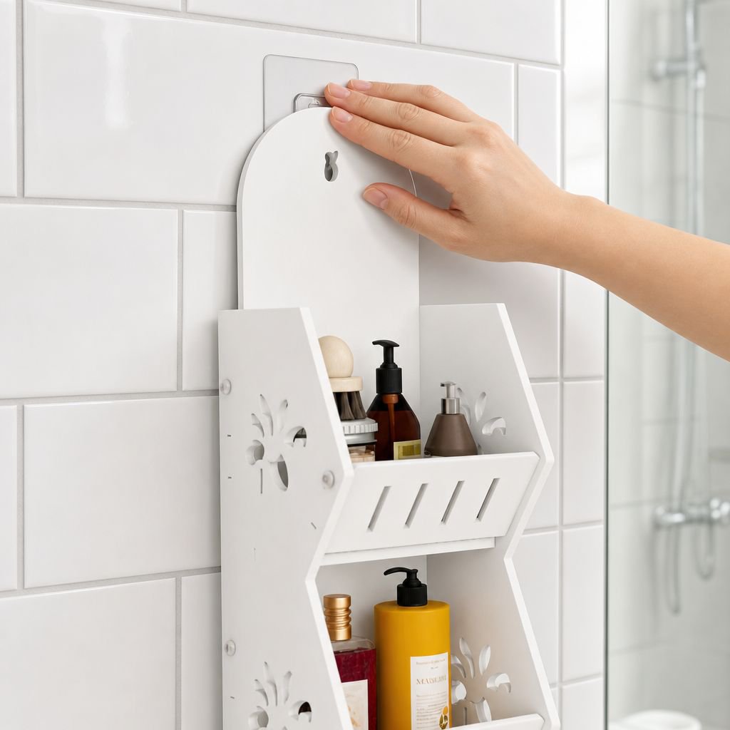 Bathroom Sink Wall Storage Rack
