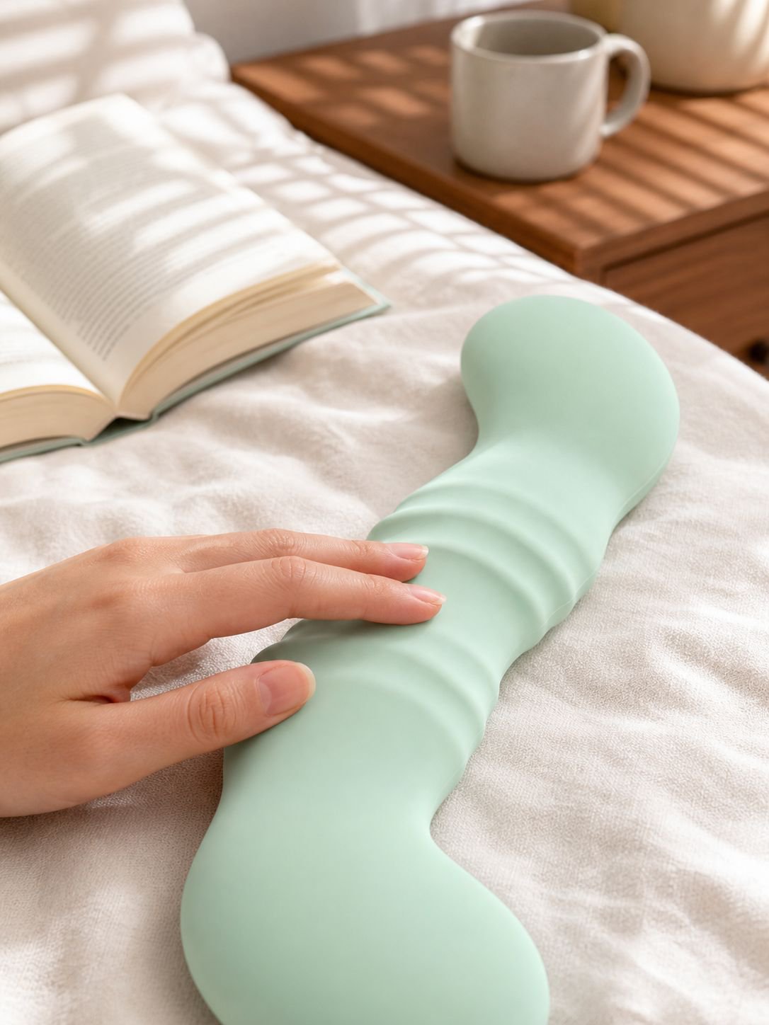 Maternity body pillow with adorable seahorse design