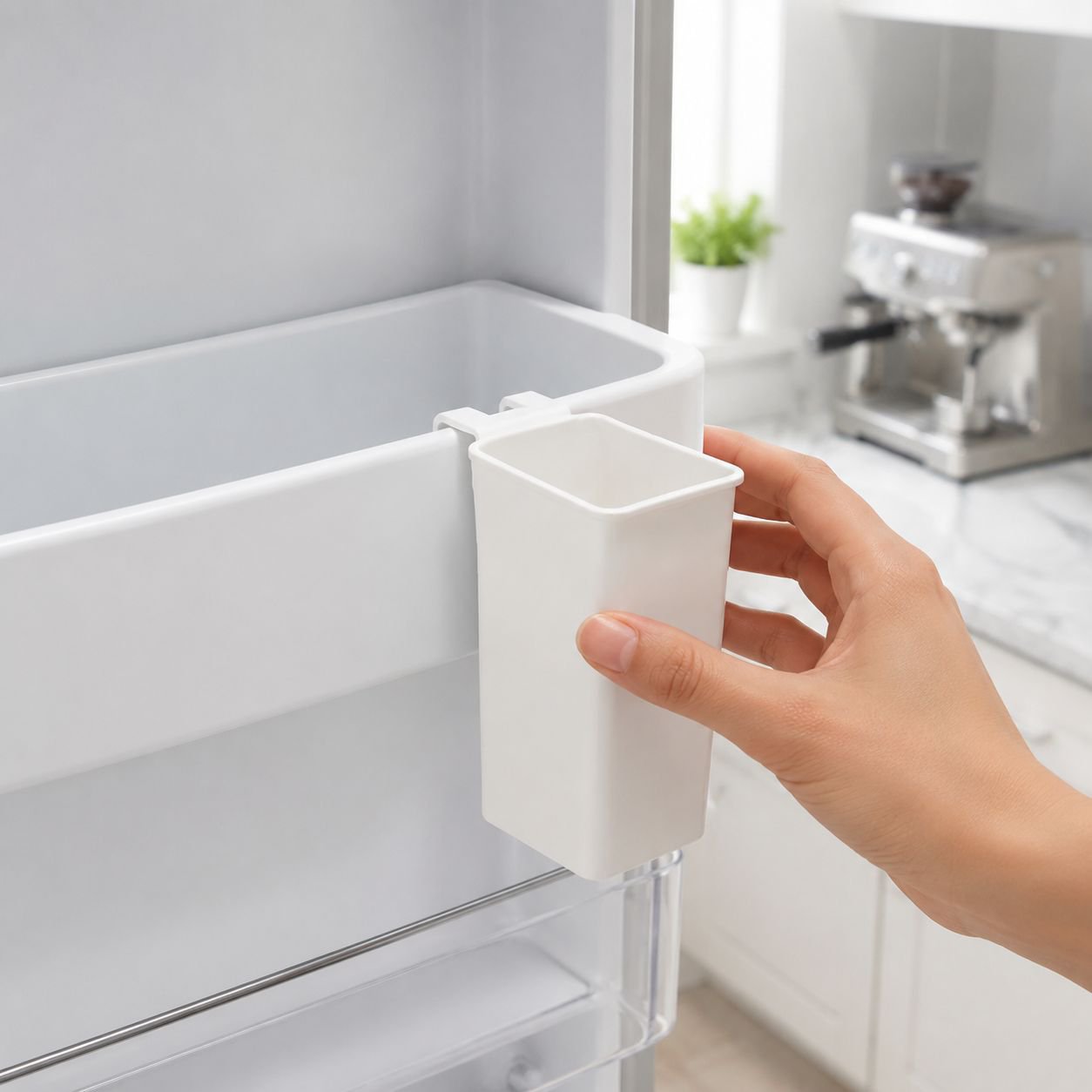 Hanging Cutlery Storage Rack for Refrigerator Side Door