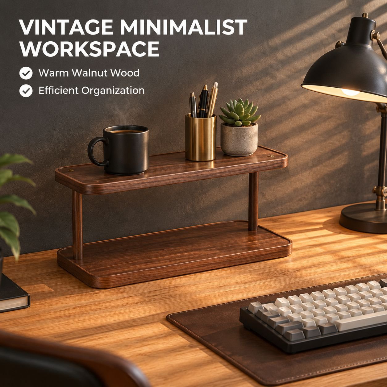 Desktop Multi-Tiered Shelf