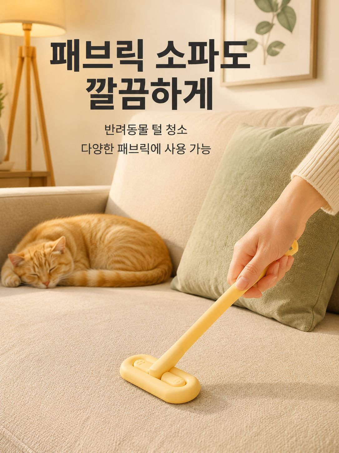 긴 손잡이 제모 브러시 점모기