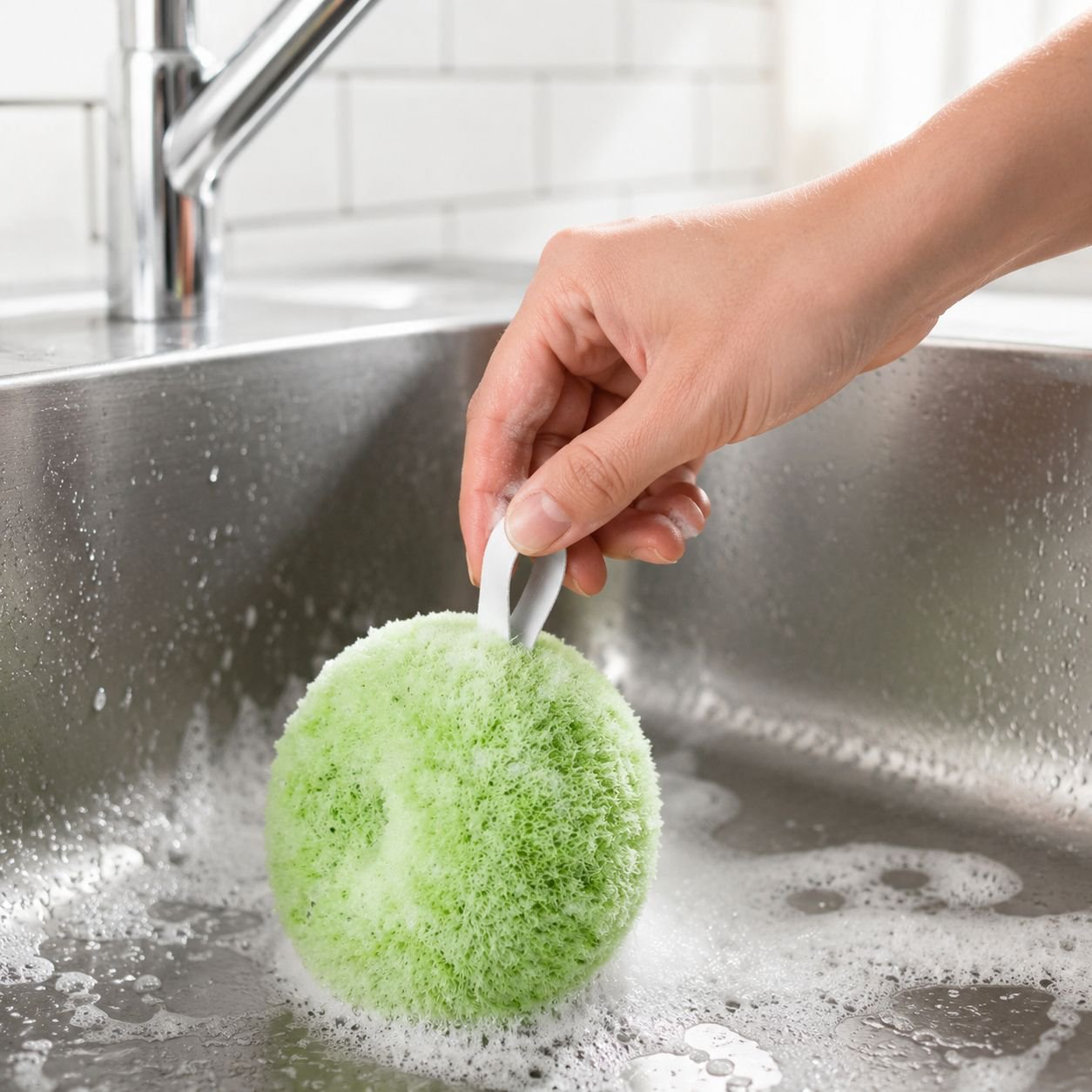 Multipurpose Antibacterial Brush for Kitchen Sink and Countertops