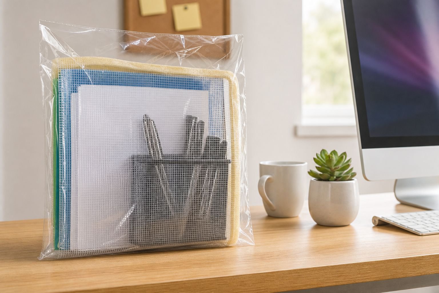 JMY thickened transparent storage bag showcasing large capacity