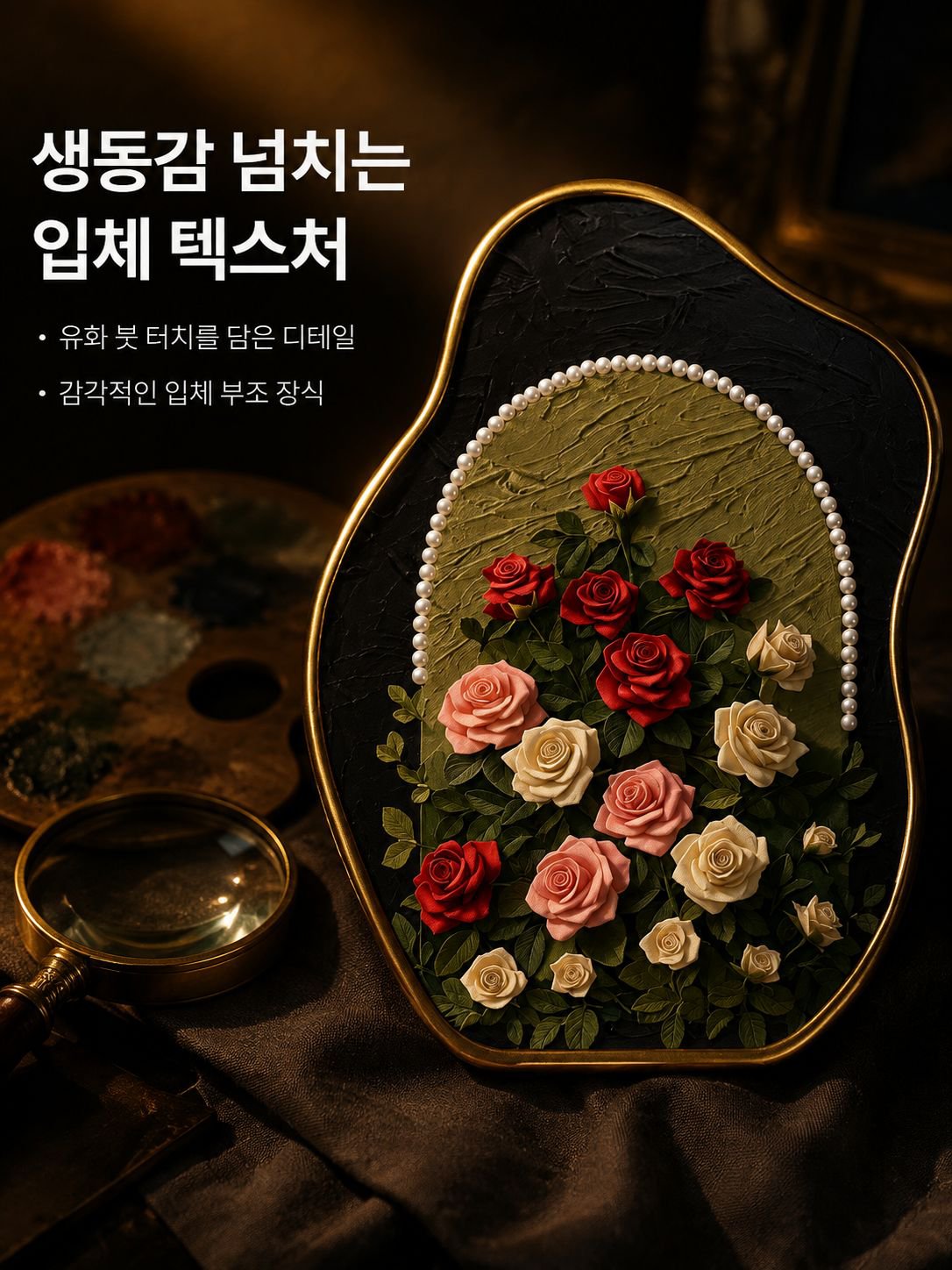 펄 로즈 빈티지 장식품