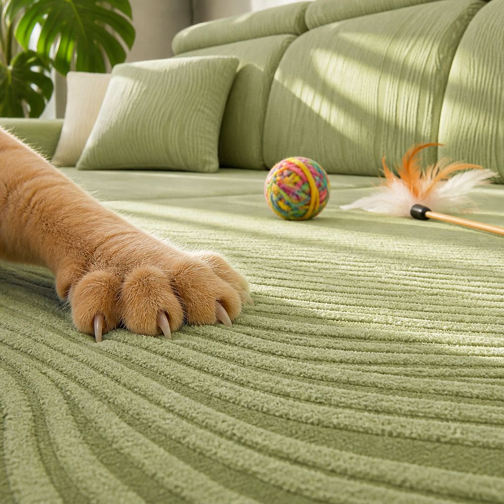 Stretchable fabric details of all-inclusive sofa cover