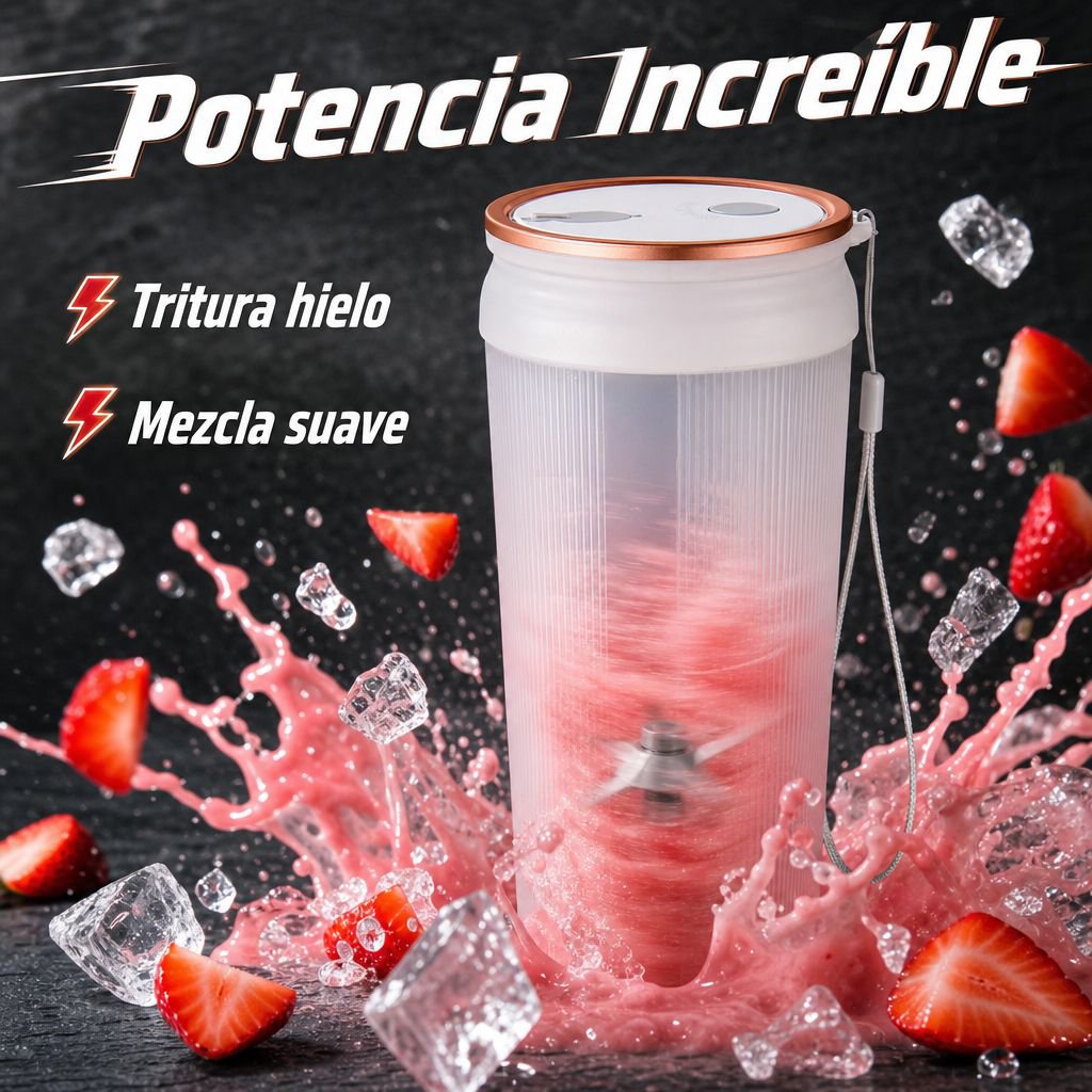 Exprimidor de frutas doméstico portátil pequeño, vaso batidor multifuncional