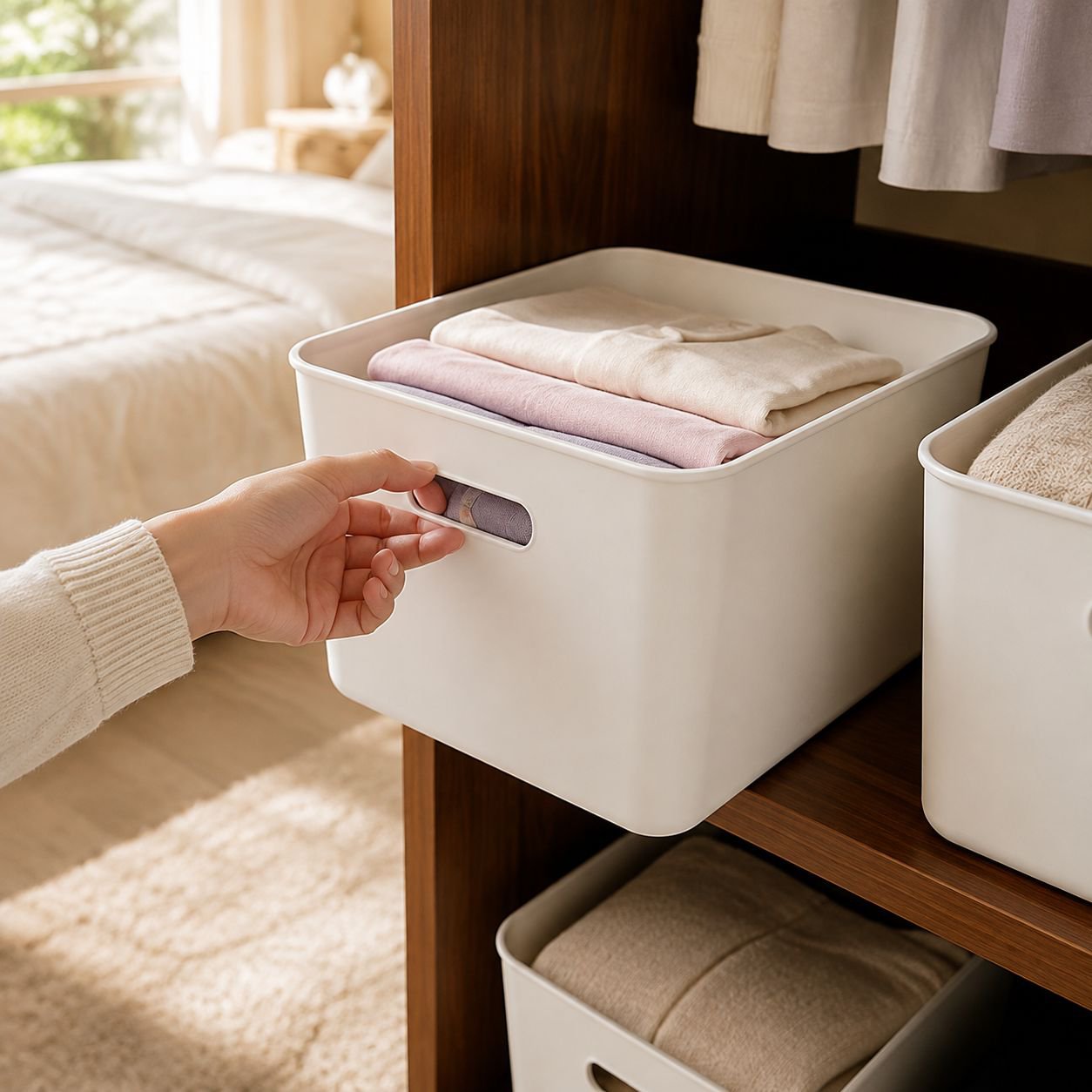 Versatile Plastic Organizer Box for Small Household Items