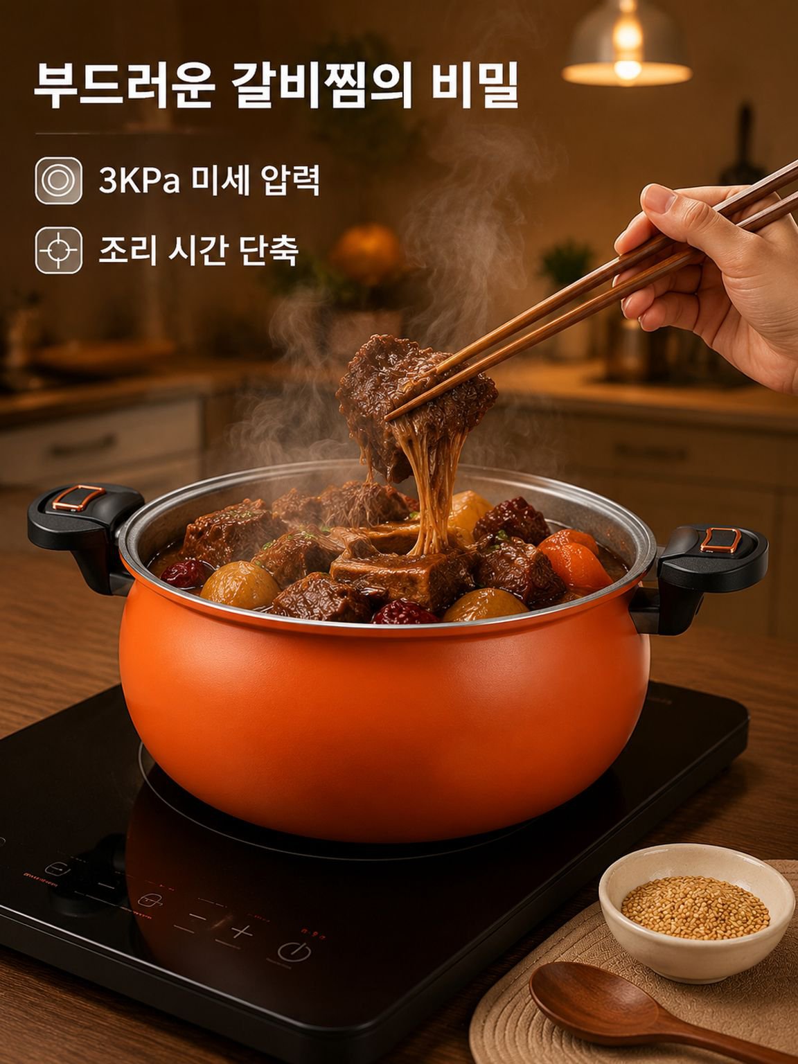 다기능 미압 논스틱 요리 냄비