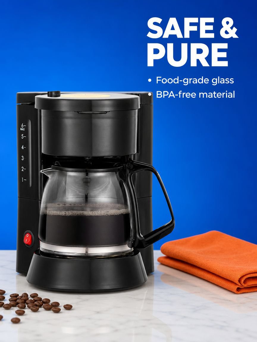 Easy-to-use control panel of coffee maker