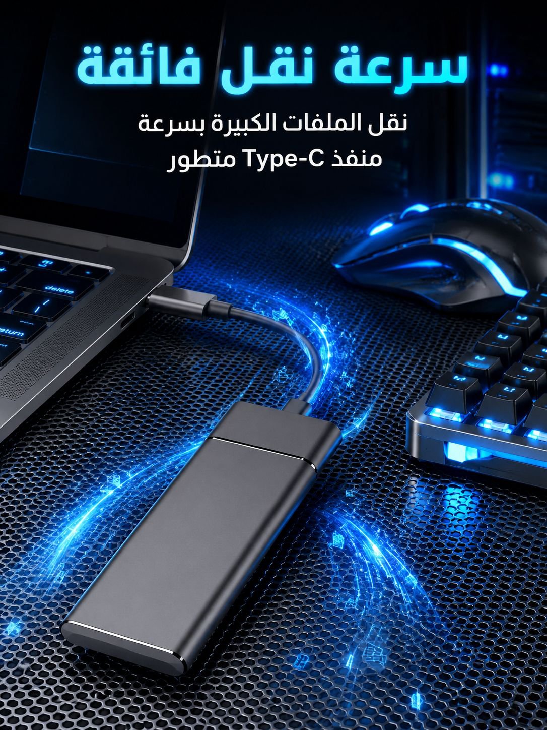 سعة كبيرة 16 تيرابايت - القرص الصلب الخارجي المحمول السريع النقل