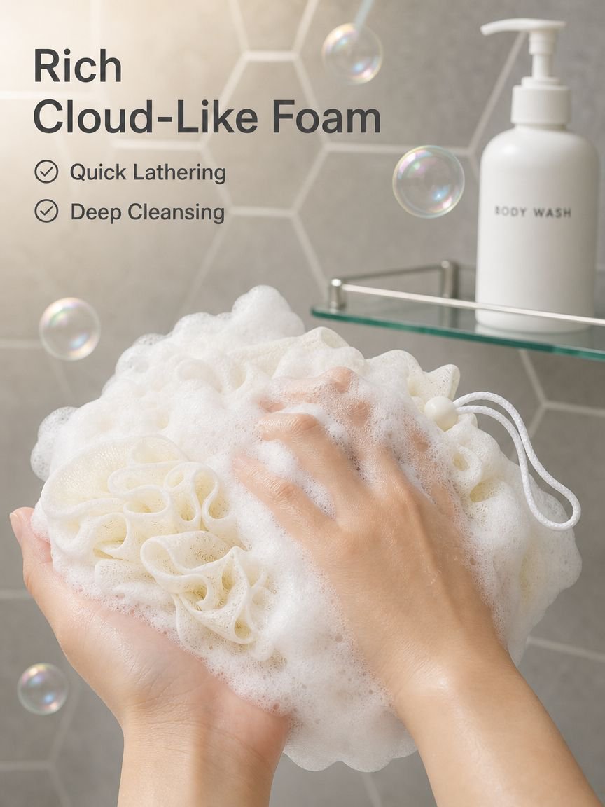 2-in-1 Bath Towel for Bathroom