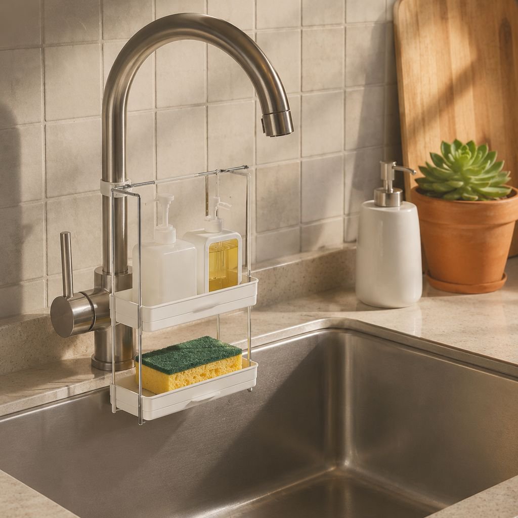 Soporte colgante para toallas y esponjas