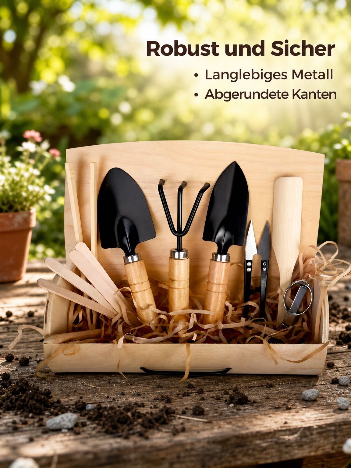 Garten-Gartenwerkzeug-Set für Kinder, Schüler und den Hausgebrauch – Blumenzucht- und Pflanzset