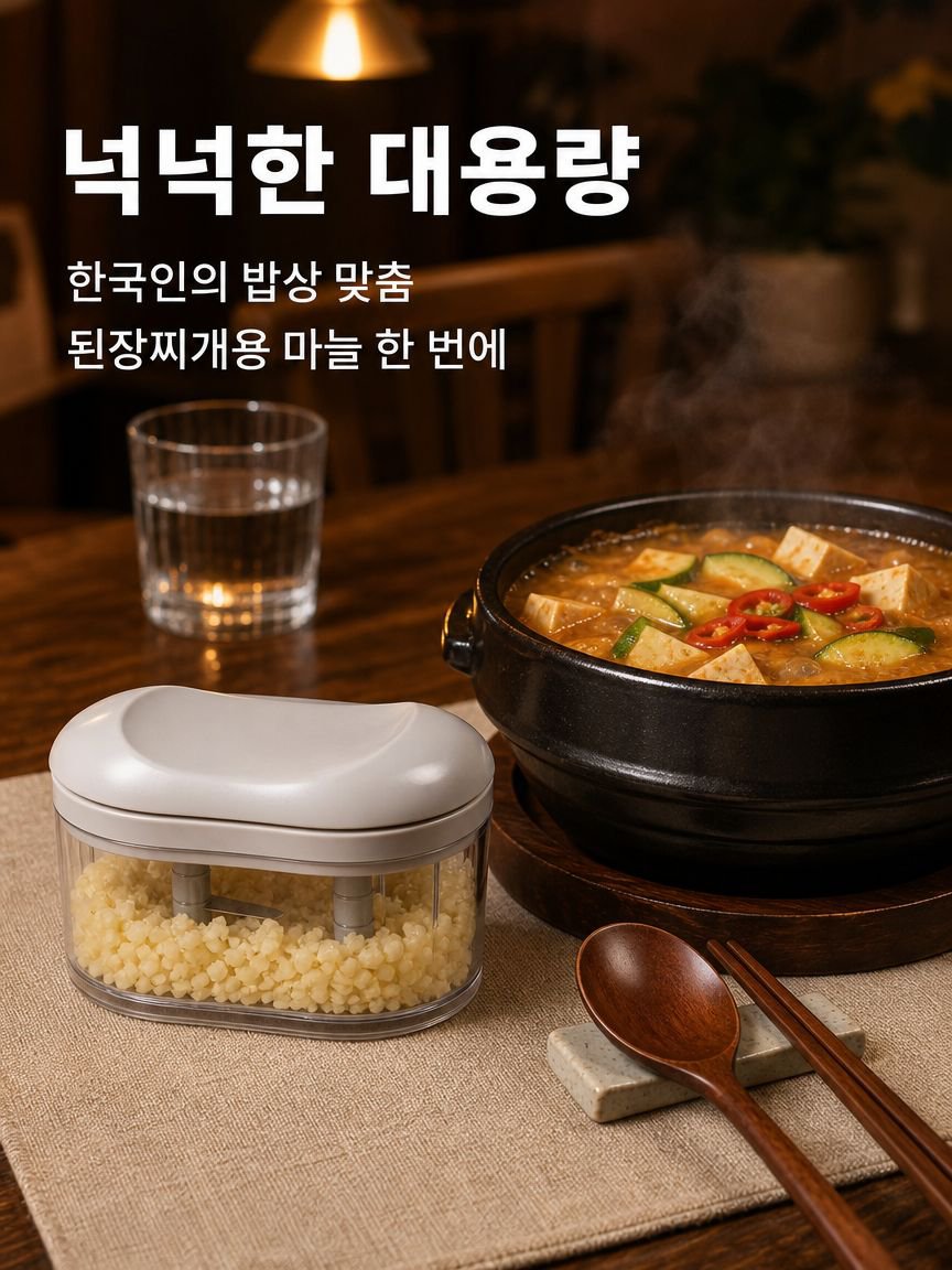 다기능 수동 마늘 다지기