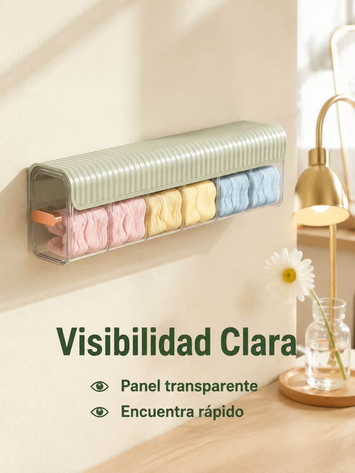Organizador de ropa interior de pared con varias secciones, la mejor opción para tu nuevo hogar