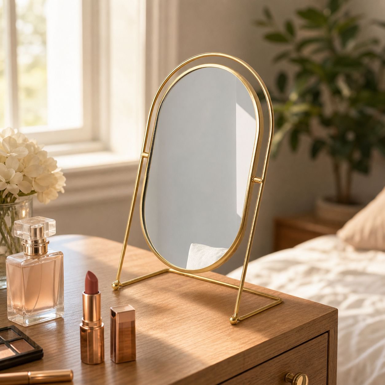 High-Value Bedroom Desktop Dressing Mirror, Internet Celebrity Home Makeup Mirror