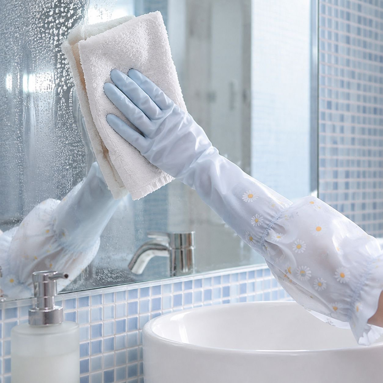 Dicke wasserdichte Haushaltshandschuhe für Damen
