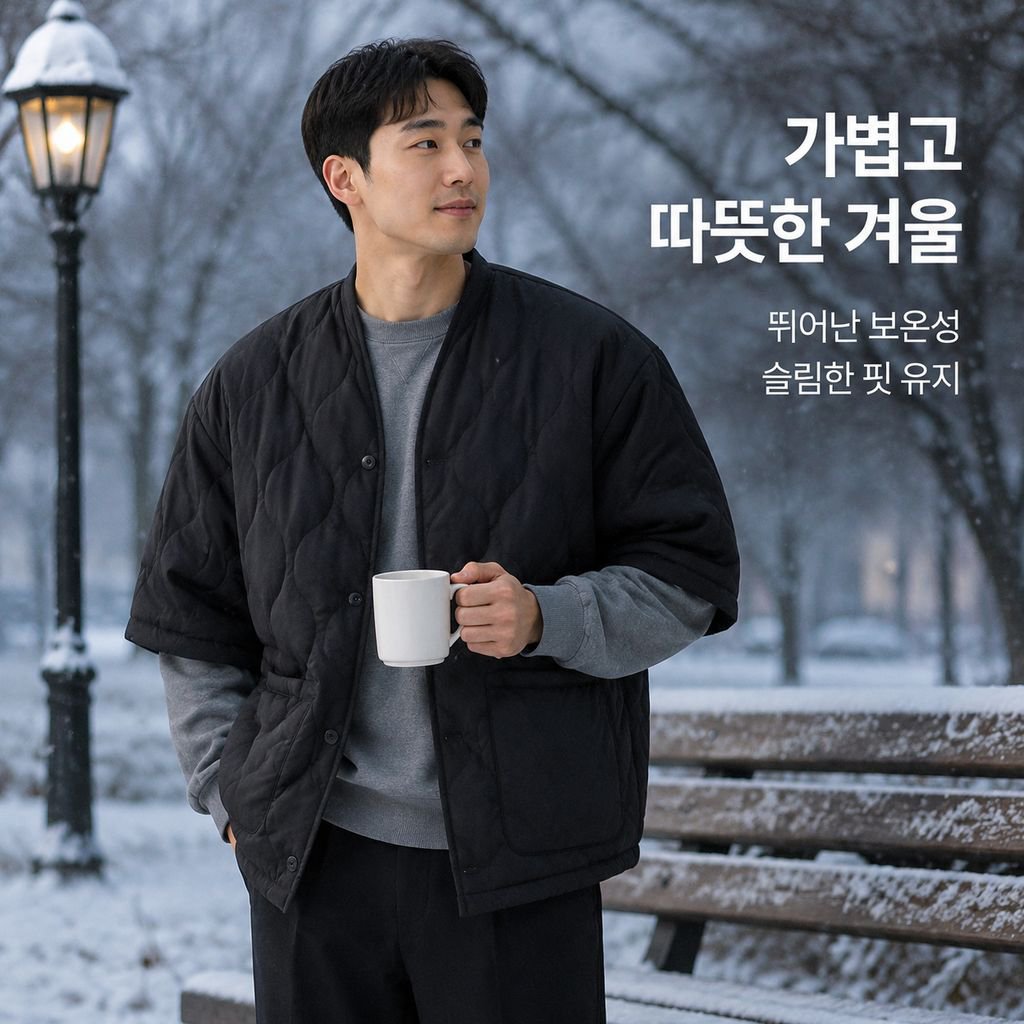 남성용 면 패딩 재킷
