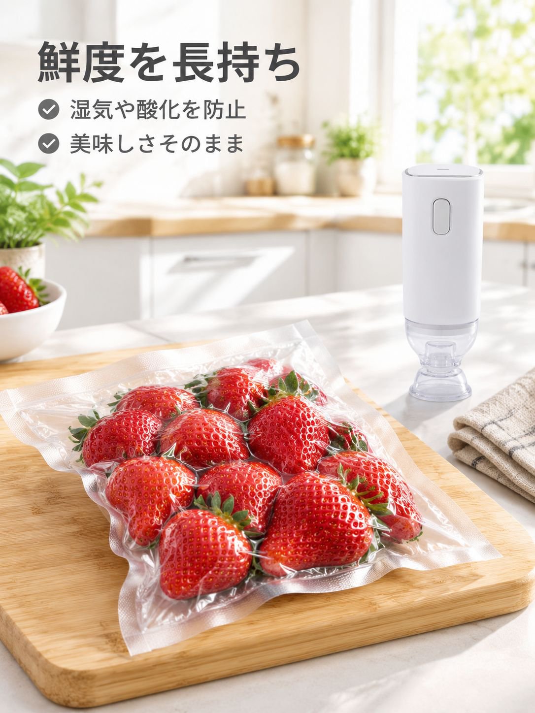 充電式自動真空シーリングポンプ