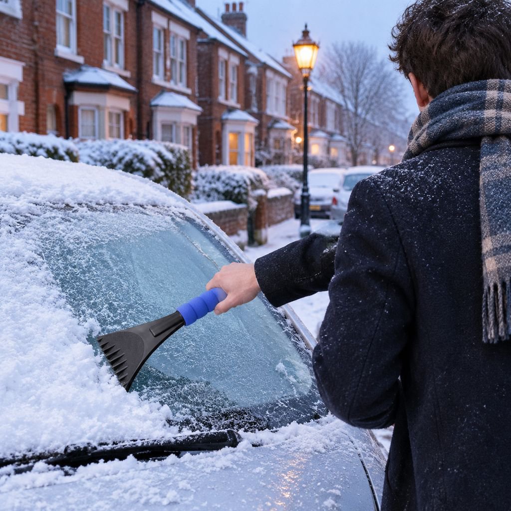 Compact snow shovel ideal for travel and storage