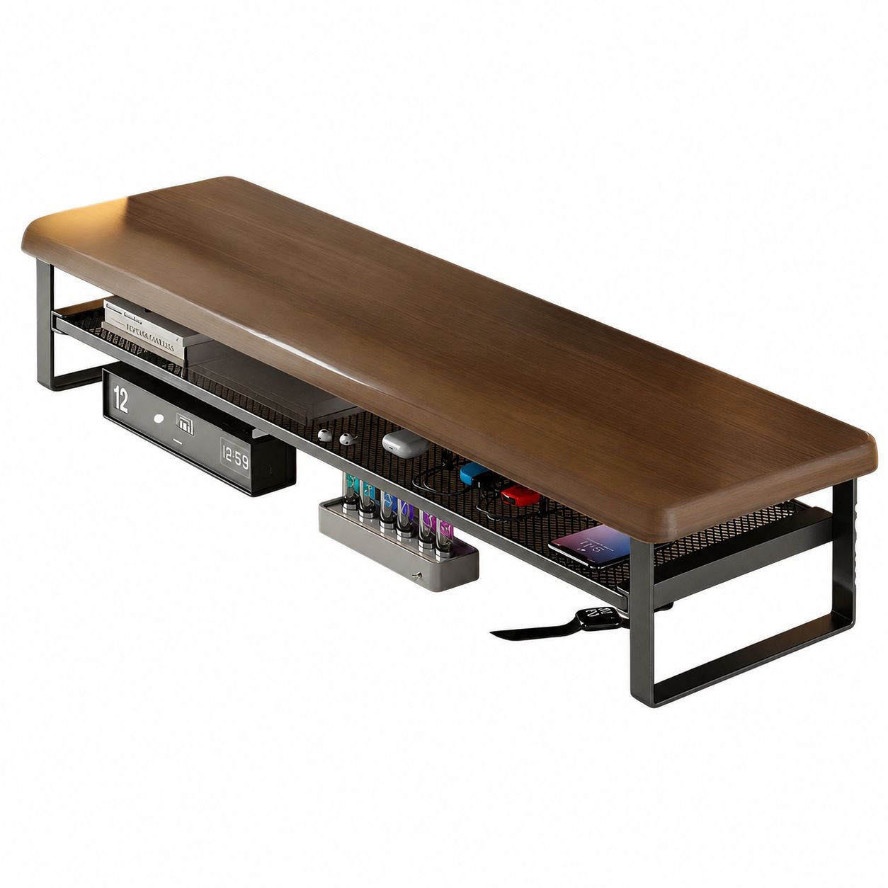 Multifunctional Adjustable Monitor Riser with Drawer