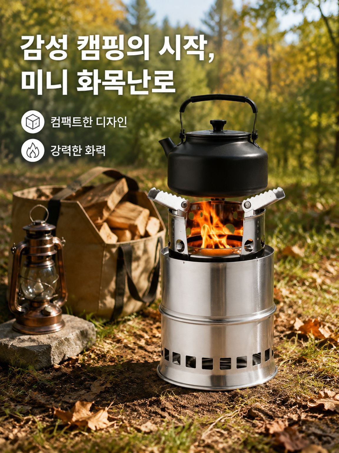 휴대용 접이식 미니 야외 스토브