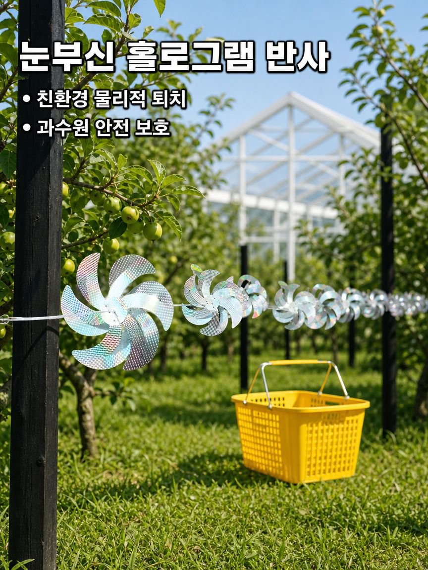 야외 조류 퇴치 바람개비 레이저 반사 회전형 새 쫓는 바람개비 과수원 정원용