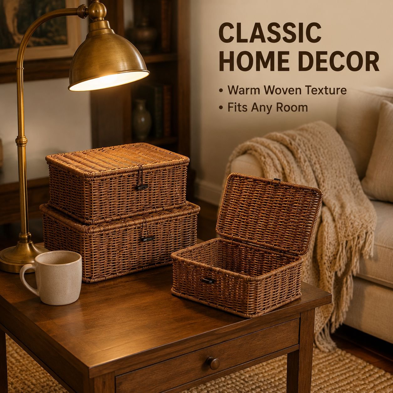 Multi-Purpose Storage Box and Organizer Basket