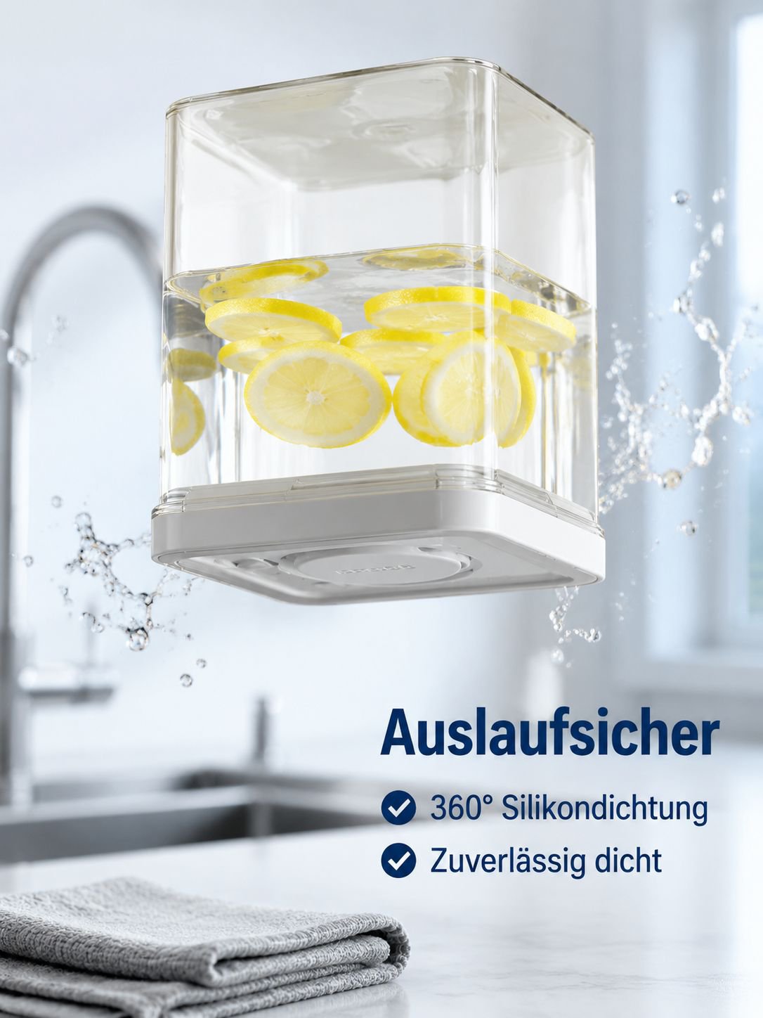Transparente Getreide-Aufbewahrungsbox mit Druckverschluss und Vakuumversiegelung