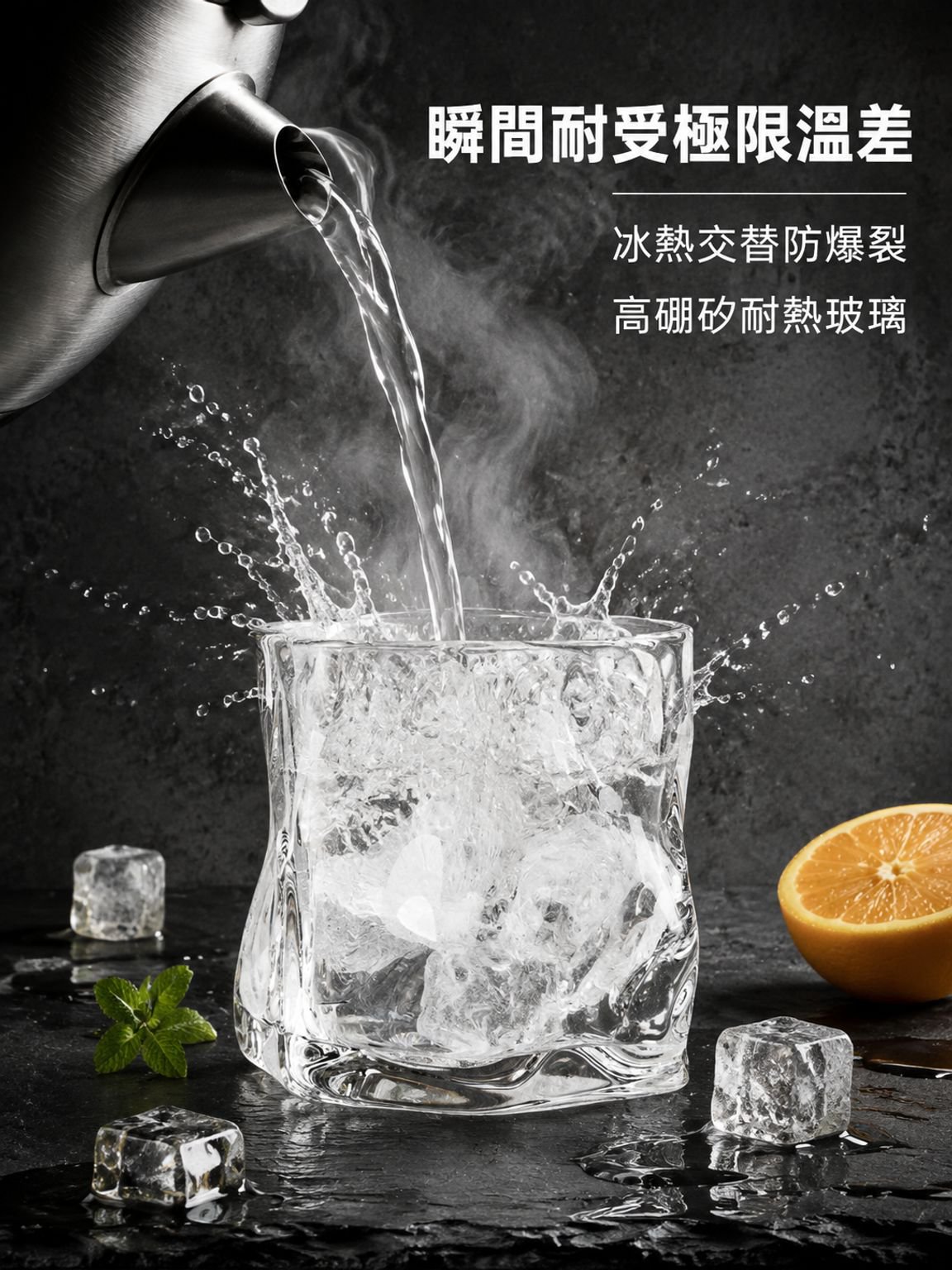 不規則家用耐熱玻璃杯子