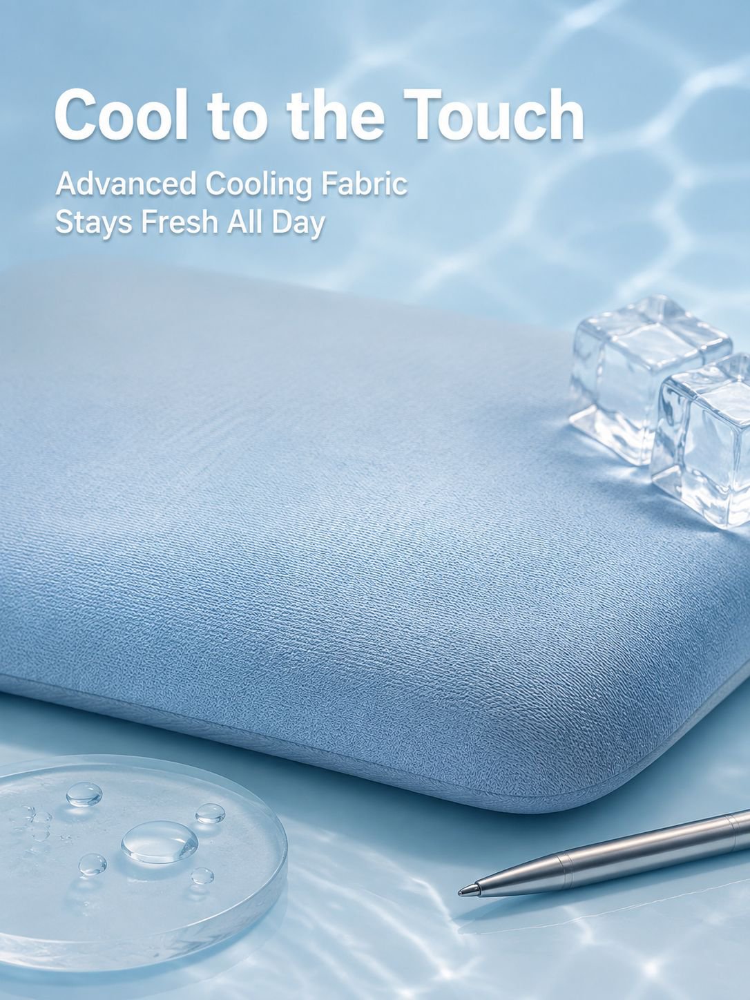 Ice silk elastic fabric seat cushion