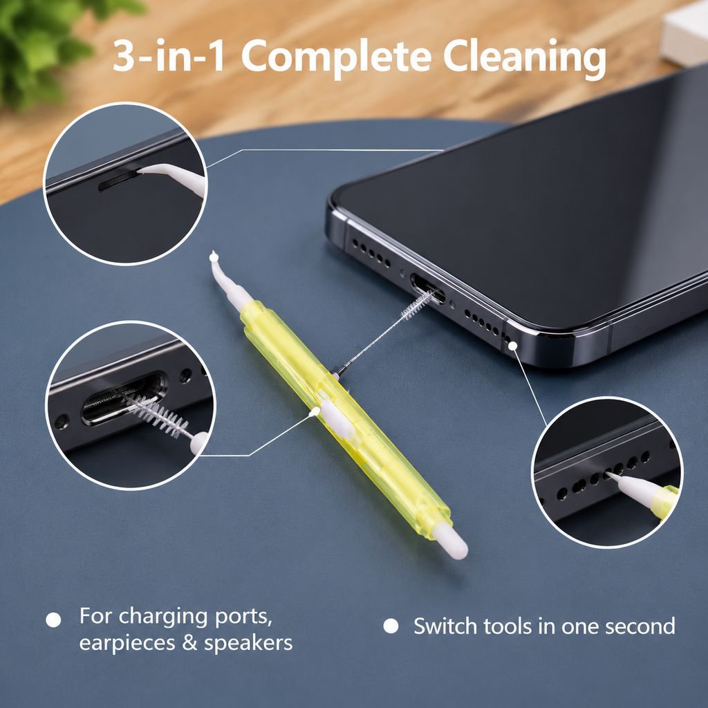 Mobile phone charging port dust cleaning tool earpiece dust cleaning horn hole cleaning computer not