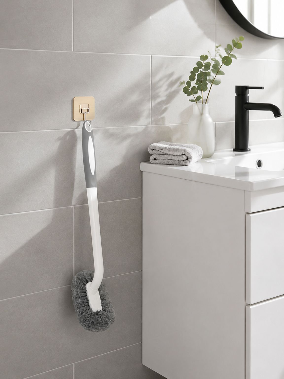 Multifunctional Wall-Mounted Toilet Brush