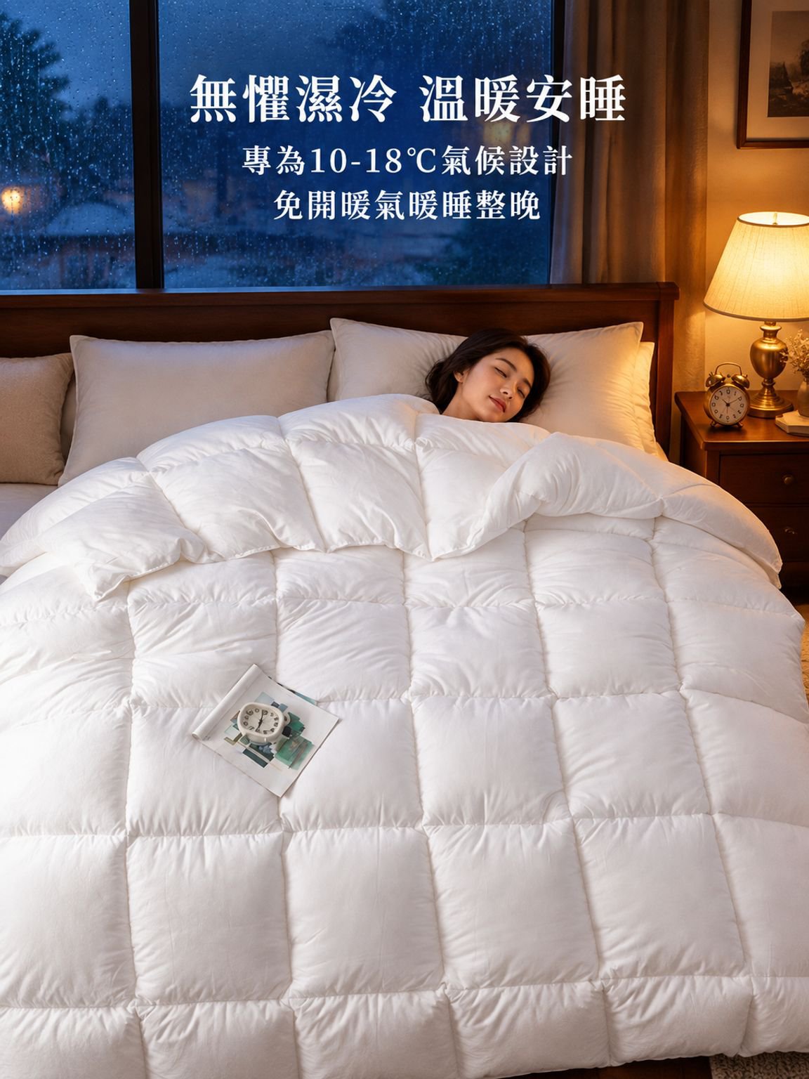 冬季加厚蓬鬆保暖羽絨被