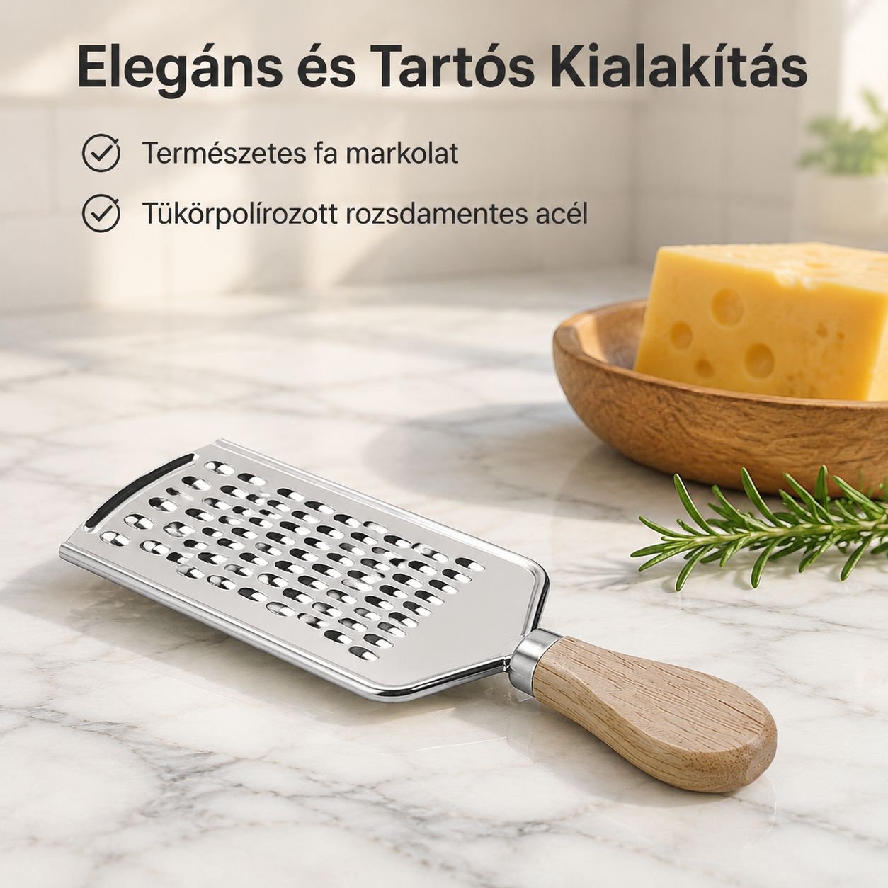 Fa nyelű sajtreszelő