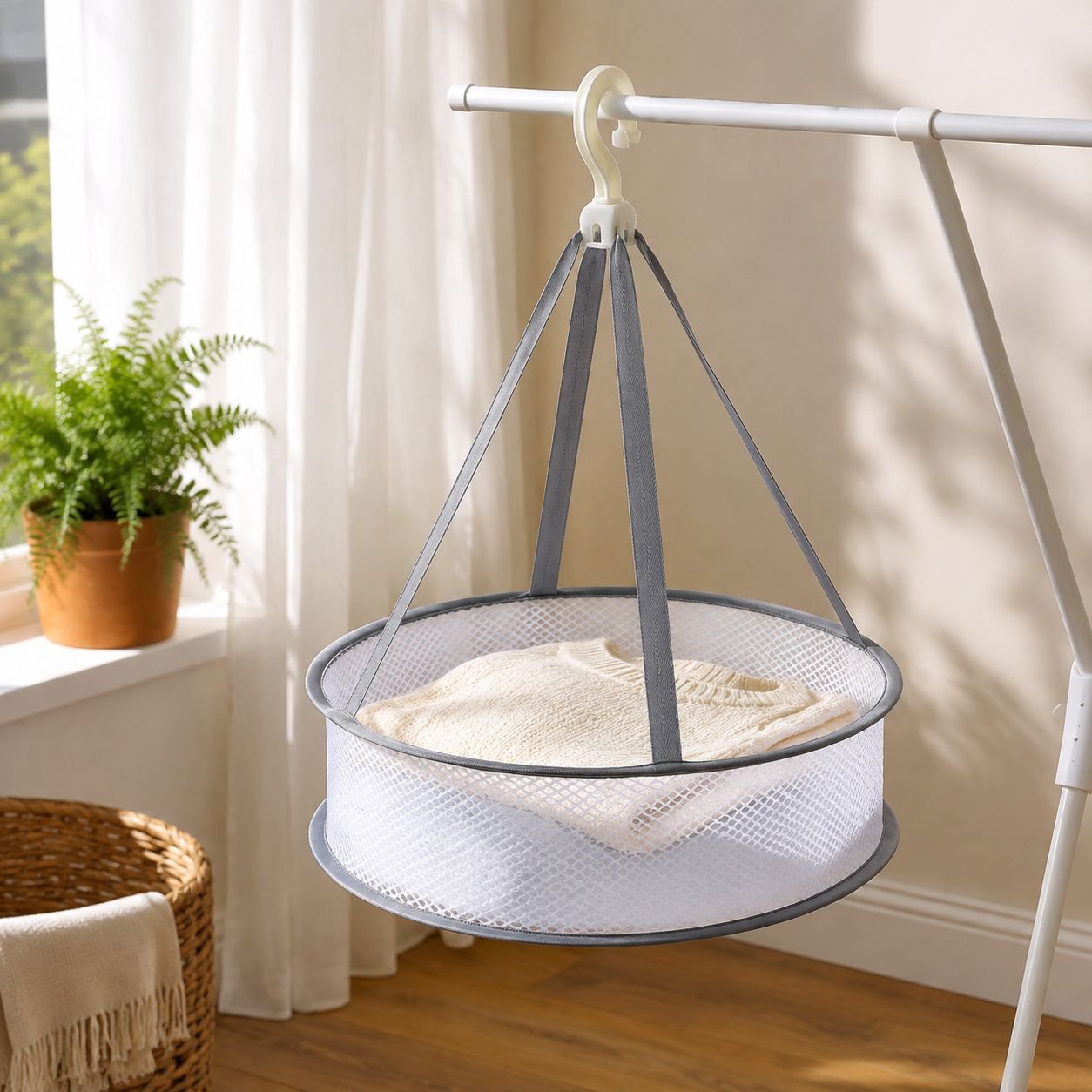 Foldable Double-layer Drying Net Rack